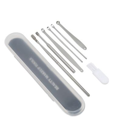 Ear Pick Earwax Removal Kit 7 in 1 Spring Earwax Cleaner Tool Set Portable Stainless Steel Ear Pick Set for Ear Cleaning Ear Wax Remover Tool with Cleaning Brush and Storage Box