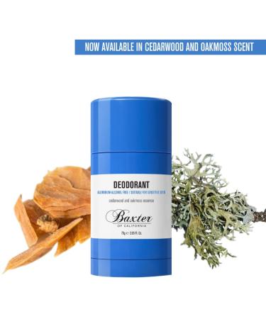 Baxter of California Deodorant Aluminum & Alcohol-Free Clear Stick Cedarwood and Oakmoss Essence 2.65 Ounce - Buy Online on GoSupps.com