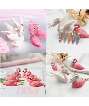 Shop Tangger 6PCs Nail Tips Holder Stand - Flamingo & White Swan for DIY Manicure & Salon Display - Buy Online on GoSupps.com