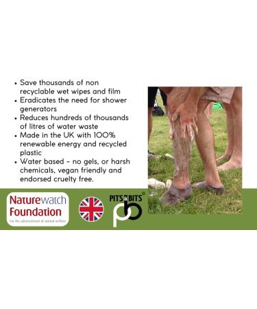 Pits And Bits Rinse Free Body Wash Fragrance Free No Additional Water Or Rinsing Required 500ml - Buy Online on GoSupps.com