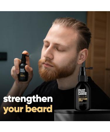 Buy Masculine Beard Growth Vitamin Spray (2 Pack) - Enhance Fuller Stronger Longer Beards | International Shipping - Buy Online on GoSupps.com