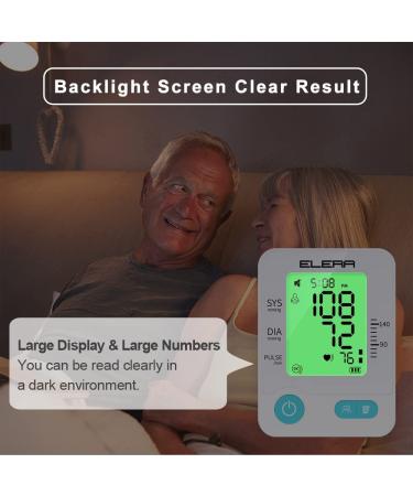 XL Blood Pressure Monitor for Big Arms 5.56-18.96 Inches - Automatic BP & Heart Rate Monitor for Adults (White) - Buy Online on GoSupps.com