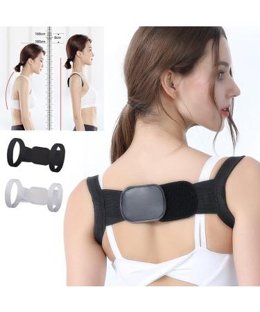 Posture Corrector Women and Men Back Brace Alignment Humpback Orthosis Pain Relief Shoulder Support Adjustable Back Straightener Back Posture Black-X-Large Black-X-Large(White) - Buy Online on GoSupps.com