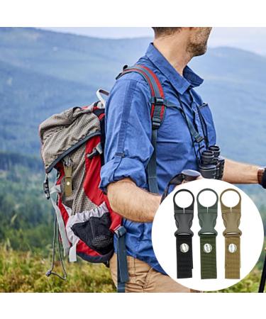 Klop256 9-Piece Bottle Holder Belt for Backpack | Nylon Water Bottle Clips for Camping Hiking & Outdoor Activities - Buy Online on GoSupps.com
