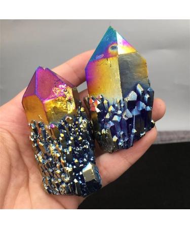 Gift for Family 100G+Natural Rainbow Titanium Crystal Cluster Crystal Point Quartz Specimen Home Decoration Rock Gem Stone Reiki1PC Lucky Stone Raw Stones and Minerals Stone Mineral Specimen - Buy Online on GoSupps.com