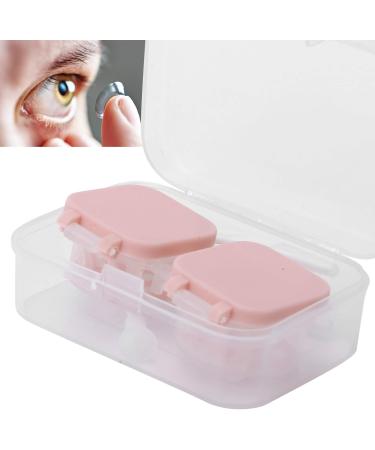 Restokki Contact Lens Case - Pink Cosmetic Organizer for Daily Use & Travel | Durable Plastic Holder - Buy Online on GoSupps.com