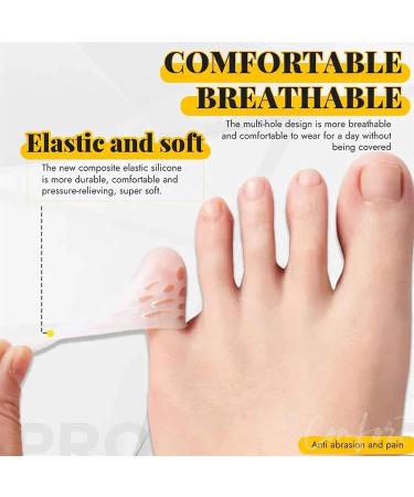 Silicone Toe Protectors - 20Pcs Set for Corns, Foot Pain Relief | Anti-Friction & Breathable Cap for Little Toes - Buy Online on GoSupps.com