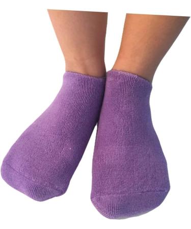 FRCOLOR Gel Jojoba Oils Plantar Silicone Heel Sock Exfoliating Hand Gloves Heal Gloves Cracked Skin Gloves Women Skin Care Gloves Moisture Gloves Socks Moisturiser Purple medium - Buy Online on GoSupps.com