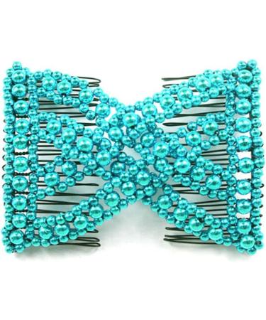 Buy AMASAWA Magic Pearl Hair Comb Set - 4 Elastic Double Combs & Clips | Vintage Hair Styling Accessories (Random Colors) - International Shipping Available - Buy Online on GoSupps.com