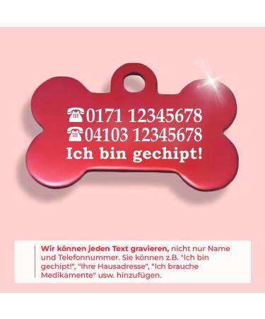 Personalized Bone Shape Pendants for Dogs & Cats - Custom Engraved Name Collar - Ibera Gifts - Buy Online on GoSupps.com