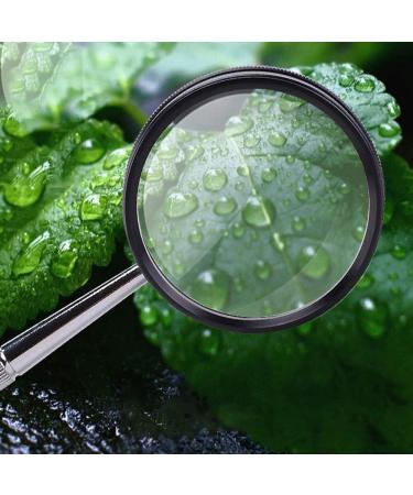 Magnifier High Magnification Hand-Held Magnifying Glass Hd 30 Times Old Reading Identification Repair Metal Frame Handle Double Optical Glass Lens Lofty Ambition - Buy Online on GoSupps.com