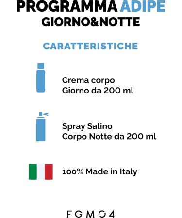 FGM04 Professional Cosmetics - Adipe Day and Night Program - Daily - Cosmetic Additive - Skin Unsightly Treatment - Accumuli Adiposi - 1 Month Treatment - Buy Online on GoSupps.com