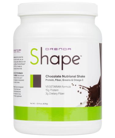 Orenda Shape®: Chocolate Flavor: Plant-Powered Protein Shake with Pea & Brown Rice Protein Blend Green Superfoods and Fiber-Rich Goodness | Ready-to-Serve Nourishment - 21.4oz