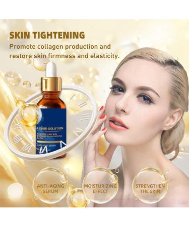 Olavita Face Serum Olavita Liquid Solution Anti Aging Vitamin C & E Serum Boost Skin Collagen smoothes wrinkles and fine lines (2PCS) - Buy Online on GoSupps.com