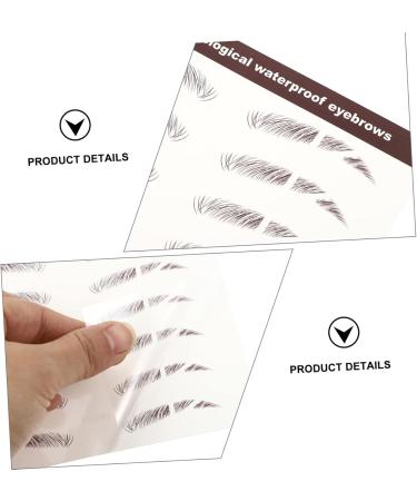 Beavorty 12 pcs eyebrow stickers black stickers tattoo eyebrow Imitation Eyebrow Tattoos 3d three-dimensional - Buy Online on GoSupps.com