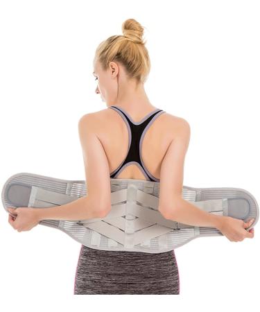 Back bandage lumbar support belt for men and women relief from back pain herniated disc sciatica scoliosis breathable material design waist