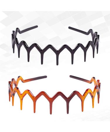 Fomiyes Zick-Zack Haarband 2Pcs Stylish Forehead Hairband for All Hairstyles | International Shipping Available - Buy Online on GoSupps.com