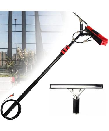 Cleaner Window Cleaning Wand - Professional Window Cleaning Kit with Extension Wand Window Scraper and Brush for Sparkling Clean Windows - 36ft/36ft 20Ft