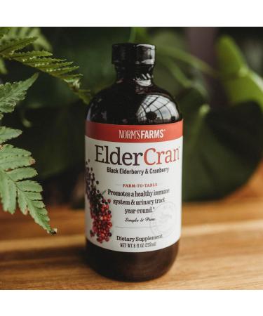 Norm's Farms ElderCran 8 fl oz - Organic Elderberry Juice for Immune Support - Buy Online on GoSupps.com