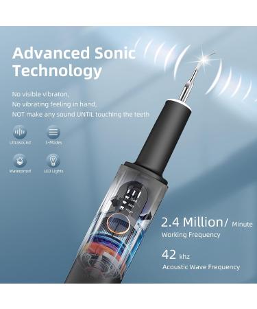 Buy Teeth Cleaning Kits - Waterless Flosser 3 Modes USB Rechargeable IPX7 Waterproof - Effective Dental Cleaner with Mirror (Light Gray - Buy Online on GoSupps.com
