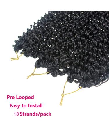 18 inch Passion Twist Water Wave Crochet Braids Hair - 7 Packs | Long Bohemian Locs | Synthetic Hair Extensions for Spring Twist and Fluffy Style - Buy Online on GoSupps.com