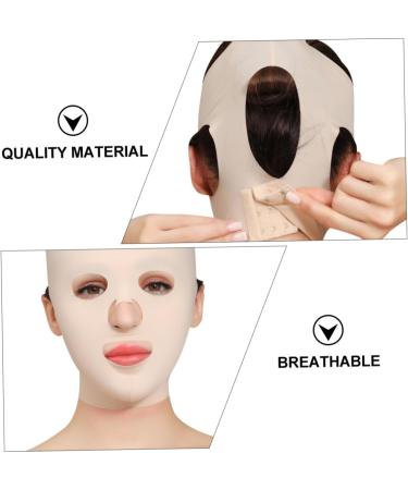 Ipetboom 1pc Thin Neck Cheek Lift Full V- Shape Slimming Belt Strap V Shaped Slimming Slim Belt for Women 50% Nylon Miss Care Makeup - Buy Online on GoSupps.com