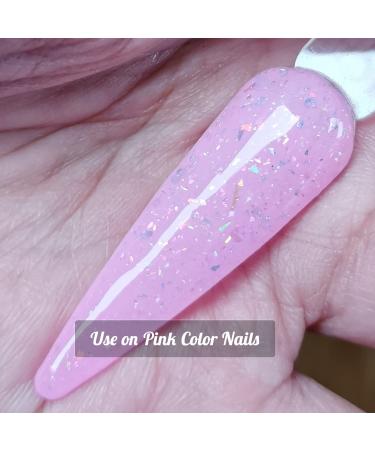 Dip Powder with Color Shift Chameleon Opal Foils & Holographic Glitter 1oz - Perfect Top Coat for Salon Quality Black Nail Art - Buy Online on GoSupps.com