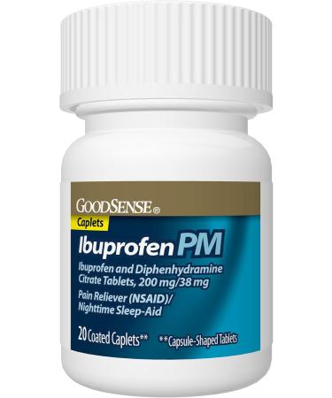 GoodSense Ibuprofen PM Ibuprofen 200 mg and Diphenhydramine Citrate 38 mg Tablets Pain Reliever and Nighttime Sleep-Aid - Buy Online on GoSupps.com