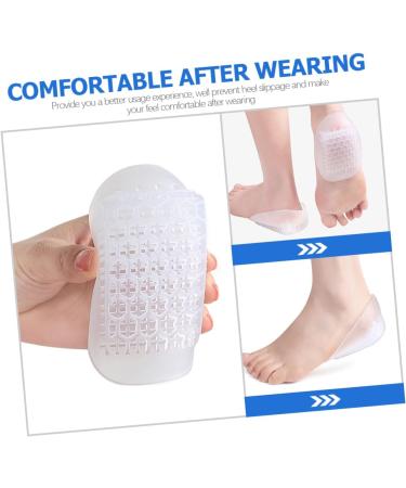 FOMIYES U-Shaped Heel Pad Cushions | 5 Pairs Orthotic Insoles for Height Increase | Invisible Heel Inserts for Men & Women - Buy Online on GoSupps.com