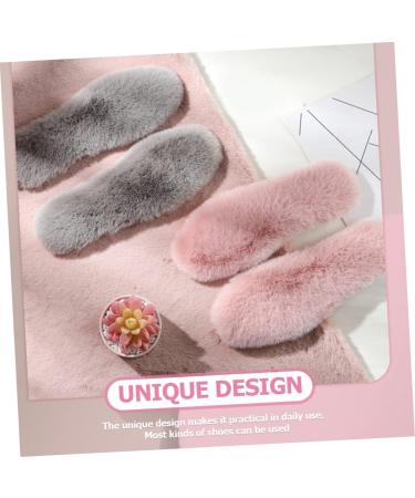 Buy NOLITOY 4 Pairs Unisex Inner Soles - Winter Insoles for Boots & Slippers - Faux Rabbit Fur Fluffy Pink for Women - International Shipping Available - Buy Online on GoSupps.com