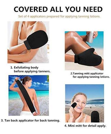 zxb-shop Exfoliating Washcloths 4pcs Scrub Mitt Magic Peeling Glove Exfoliating Body Cleaning Exfoliating Towel for Body - Buy Online on GoSupps.com