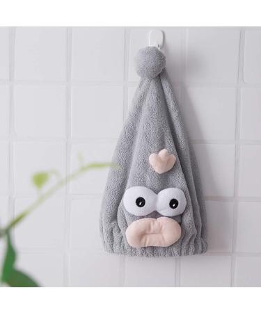 Fakeface Funny Hair Dryer Towel for Kids | Microfiber Headscarf & Quick-Dry Hair Turban - Soft Polyester Fish-Gray - Buy Online on GoSupps.com
