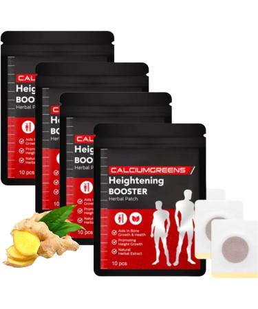 FEETT CalciumGreens Heightening Booster Herbal Patch, Height Growth Patch, Herbal Height Increasing Foot Patch for Support Bone Health and Enhance Height (4BOX)