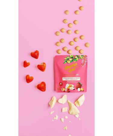 Hawaiian Host Macadamia Nuts Strawberries and Cream White Chocolate 16oz (453g) - Buy Online on GoSupps.com