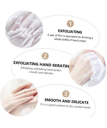 POPETPOP Moisturizing Hand Gloves 2 Pairs Hand Mask Exfoliating Hand Dry Hand Callus Hand Cover Hand Peeling Hand Exfoliating Mask Gel Remover for Hand Cat Paw White Spa Non-Woven Fabric - Buy Online on GoSupps.com