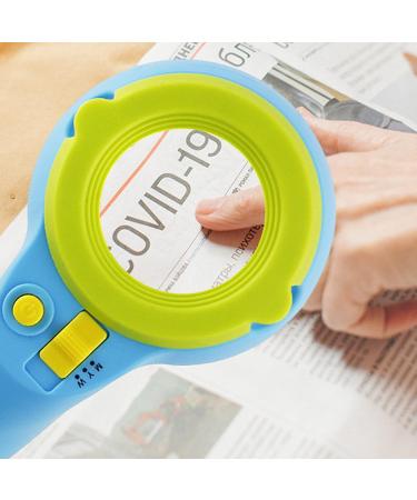 Magnifying Glass with Light - High Clarity Small Lighted - 8X Handheld Magnify Glasses with Observation Box for Close Work Reading Kids Elderly Kids Pochy - Buy Online on GoSupps.com