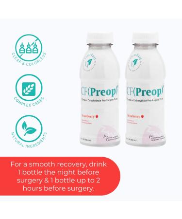 CF Nutrition CF(Preop) Complex Carbohydrate Drink - Strawberry Clear Liquid 12 Fl Oz (Pack of 2) - Buy Online on GoSupps.com