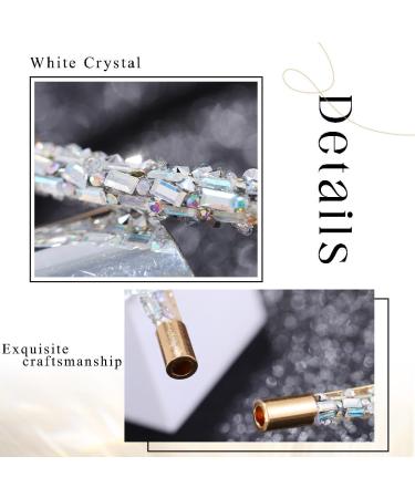 Flayem Rhinestone Headband Wedding Bridal Hair Hoop Narrow Crystal Headband Party Holiday Daily Hair Accessories for Women and Girls (White) - Buy Online on GoSupps.com