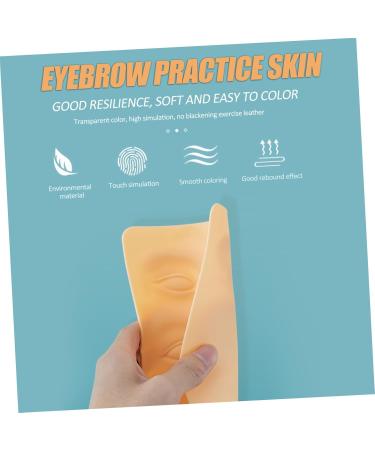 Beatifufu Brow Practice Skin 3pcs Silicone Professional Eyebrow Makeup Permanent Brow Practice Beginner Supplies Fake - Buy Online on GoSupps.com