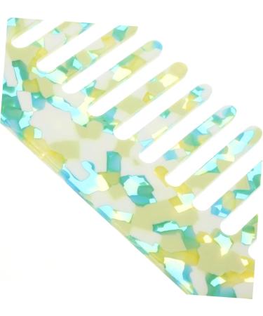 FOMIYES Peigne D m lant Dents Larges Taille Moyenne En Ac tate Vert Clair Pour Femmes Et Hommes Antistatique Cheveux Lisses Usage Quotidien Soin Du Cuir Chevelu - Buy Online on GoSupps.com