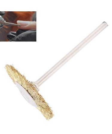 Premium T-Shaped Nail Drill Cleaning Brush - Brass Wire Head for Effective Manicure Tool | International Shipping - Buy Online on GoSupps.com