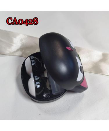 VIUJUH Anime Cute Cat Contact Lens Case Set - Travel Box with Mirror Bottle & Tweezers - Stylish Black Container for Lens Care - Buy Online on GoSupps.com