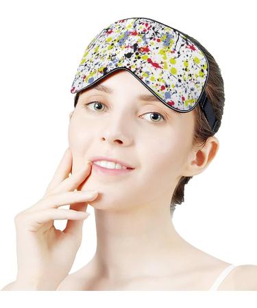 Adjustable Paint Stains & Splashes Sleep Mask for Women | Comfortable Eye Shades with Elastic Strap - Buy Online on GoSupps.com