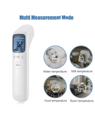 Non-Contact Infrared Forehead Thermometer - Digital Body Temperature Device for Adults, Kids & Babies | Home & Office Use - Buy Online on GoSupps.com