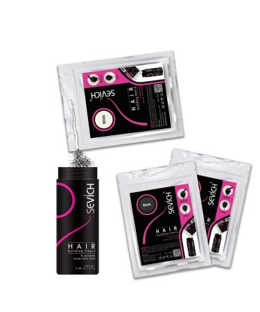 Sevich Hair Fibers - Natural Keratin Refill for Thin Hair - 100g (Dark Brown) - Buy Online on GoSupps.com