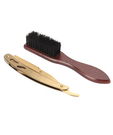 Portable Beard Knife Holder & Multifunctional Nylon Brush - Essential Beard Care Tool for Home & Salon - Buy Online on GoSupps.com