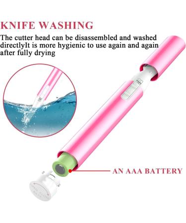 Buy Professional Pink Eyebrow Trimmer | 2-in-1 Electric Razor & Facial Hair Remover - Painless & Portable for All Skin Types - Buy Online on GoSupps.com