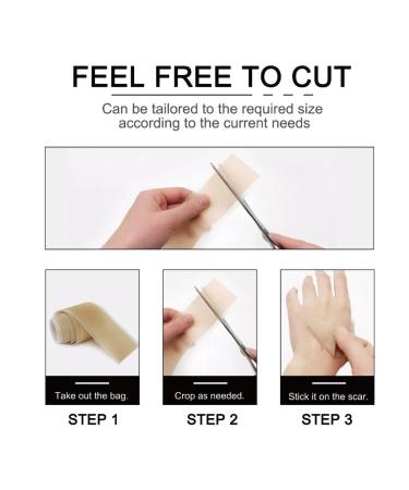 Silicone Scar Sheets & Tape | Effective Scar Removal for Surgery Keloids & Burns - 1.6 x 120 Roll (3m - Buy Online on GoSupps.com