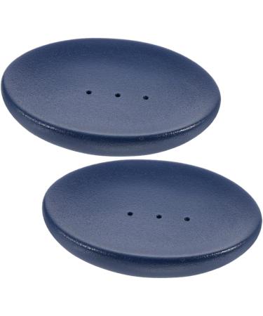Cabilock 4 Pcs Soap Box Bathroom Soap Holders Bathroom Accessories Simple Soap Dish Ceramics Dark Bluex2pcs 11.00X8.00X2.00CMx2pcs - Buy Online on GoSupps.com