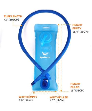 Royal Blue 1.5L Hydration Bladder Water Storage Bag | Leak-Proof Tough TPU Material | Side Handle | Easy Push-Pull Mouthpiece - Buy Online on GoSupps.com